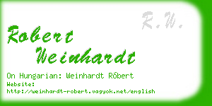 robert weinhardt business card